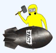 angry artist:isaacar8 bomb fact hammer holding_object metal missile nuclear_bomb radiation sign trvke trvth trvthnvke variant:soyak // 1774x1681 // 1.2MB
