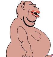 amerimutt arm artist:hamas_2 belly brown_skin circumcised circumcision cock dick ear fat hand lips looking_at_you mutt penis side_profile small_penis stubble subvariant:impish_amerimutt tits variant:impish_soyak_ears // 700x758 // 45.8KB