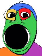 deformed glasses open_mouth soyjak stretched_mouth stubble trend:colorjak variant:gapejak // 509x676 // 34.7KB