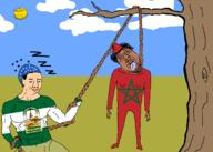 3soyjaks ack andalucia andalusia brown_skin closed_mouth flag flag:morocco glasses holding_rope lion meta:tagme morocco rope sleeping smile soyjak spain subvariant:muscular_chud sun tree variant:chudjak yellow yellow_skin // 2100x1500 // 305.9KB