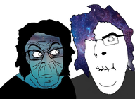 2soyjaks friends galaxy holding_laughter meta:namefags transparent_background variant:cobson variant:feraljak // 1232x900 // 777.8KB