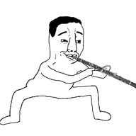 animated clarinet dance full_body holding_object musical_instrument smile smug transparent_background variant:chudjak // 747x549 // 32.5KB