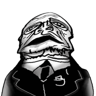 animated clothes distorted glasses necktie nod open_mouth soyjak stubble suit variant:sidjak // 825x569 // 914.0KB