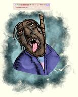 art bloodshot_eyes brown_hair brown_skin clothes crying drawfag drawing glasses hair hanging nigger open_mouth pajeet request rope soyjak stubble suit tongue tranny transgender_flag variant:bernd // 991x1238 // 1.4MB