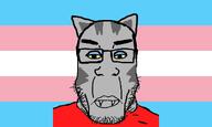 animal cat cat_ear ear eyebrows fangs flag:transgender_pride_flag forced_meme fritz_the_cat fritzpedo lips subvariant:chudplier tranny variant:chudjak variant:markiplier_soyjak yellow_sclera yellow_teeth // 1200x720 // 70.7KB