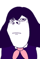 artist:crimsonvoidhydra1488 clothes edit female glasses hair long_hair mari_(omori) omori pale_skin purple purple_eyes purple_hair purple_shirt soymori subvariant:gapejak_female transparent_background uniform variant:gapejak white_skin // 683x992 // 14.8KB