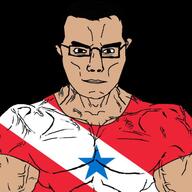 brown_skin buff flag:pará glasses subvariant:muscular_chud variant:chudjak // 640x640 // 83.8KB
