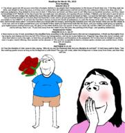 2025 arm bible bible_quote bible_verse blue_shirt blush blushing bouquet christianity couple dating eye_shadow finger flower flowers full_body gift girl girlfriend god hair hand isaiah_(bible) isaiah_58:1 isaiah_58:2 isaiah_58:3 isaiah_58:4 isaiah_58:5 isaiah_58:6 isaiah_58:7 isaiah_58:8 isaiah_58:9 jacob jesus jews john_the_evangelist judaism love march march_7 matthew_9:14 matthew_9:15 pharisee pink_shirt plant psalm_(bible) psalm_51:1 psalm_51:16 psalm_51:17 psalm_51:2 psalm_51:3 psalm_51:4 rose shorts smile subvariant:annabelle subvariant:wholesome_soyjak t-shirt text variant:gapejak wedding wholesome wordswordswords // 1440x1530 // 222.6KB