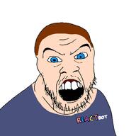 angry balding blue_eyes blue_shirt brown_hair hair jacksfilms reactbot variant:feraljak white_skin // 1000x1000 // 131.3KB