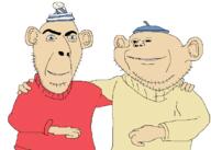 2soyjaks clothes czechia hat pat_&_mat red_shirt smile soyjak stubble variant:cobson variant:impish_soyak_ears yellow_shirt // 701x499 // 19.5KB