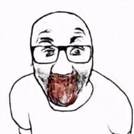 ai_generated animated bald glasses horror insane stubble teeth variant:el_perro_rabioso you_were_one_i_ker // 600x600 // 8.0MB