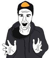 clothes hand hat hoodie open_mouth teeth variant:unknown // 1021x1212 // 49.3KB