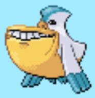 bird closed_mouth hoenn pelipper pixel_art pokemon smile soyjak sprite sprite_edit variant:impish_soyak_ears wing // 508x523 // 109.2KB
