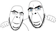 2soyjaks beard blue_eyes glasses older smile stubble subvariant:modern_cobson variant:cobson // 1920x1080 // 203.4KB