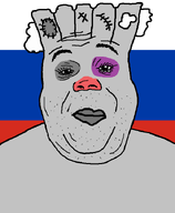 bruise flag:russia fuggen_hohols grey_skin looking_at_you russia subvariant:hunky_twink_sex_machine variant:alicia vatnigger vatnik zigger // 592x720 // 36.3KB