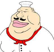 baker chef_hat closed_mouth clothes ear eyes fat looking_to_the_left moustache mustache nose pink_lips smile subvariant:uglymutt variant:meximutt // 888x849 // 27.6KB