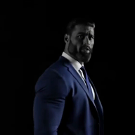 black_and_white blue_shirt blue_tie gigachad grey_skin meta:ai_generated nas:gigachad nophono subnas:nophono // 560x560, 5.6s // 390.7KB