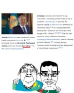 2019 2022 arm beard chud_troon_alliance closed_mouth clothes country december december_20 ear flag:kazakhstan flag:turkmenistan friendship glasses gurbanguly_berdimuhamedov hair hand irl kazakhstan looking_at_you meta:tagme mustache nursultan_nazarbaev open_mouth smile text turkmenistan variant:bernd variant:chudjak white_skin // 1200x1511 // 895.9KB