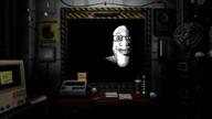 dark five_nights_at_freddy's fnaf_(fangame) glasses graveyard_shift_at_freddy’s office ominous shadow smile stubble variant:markiplier_soyjak // 940x529 // 417.3KB