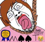 award cat_ear clothes ear glasses hair hanging lipstick loli moot mootcat rope spade stubble variant:bernd 😭 // 768x719 // 132.2KB