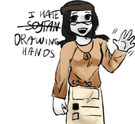 clothes english_text full_body glasses hat necklace soy soylent soylent_(cacao) text variant:soytan wave white_background // 1420x1306 // 1.1MB