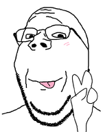 beard cute glasses happy soyjak subvariant:wholesome_soyjak tongue variant:gapejak // 627x800 // 23.3KB