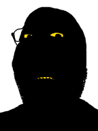 black_skin glasses soyjak stubble subvariant:wholesome_soyjak vantablack variant:gapejak yellow_sclera yellow_teeth // 600x800 // 12.1KB