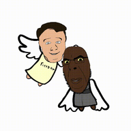 angel animated charlie_kirk flying george_floyd glasses smile stubble variant:cobson variant:feraljak wing // 1080x1080 // 346.1KB