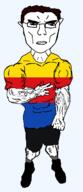 arm buff closed_mouth clothes ear flag flag:north_holland full_body glasses hair hand netherlands north_holland shoe soyjak subvariant:chudjak_front subvariant:unbotheredchud variant:chudjak vein // 549x1268 // 26.8KB