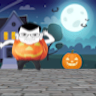arm costume glasses hair halloween hand jump jumping night pumpkin soyjak trick_or_treat variant:brandon // 350x350 // 4.6MB