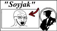 arrow glasses lessons_in_meme_culture meta:tagme open_mouth palindrome_get stubble text thumbnail variant:soyak // 1252x694 // 270.9KB