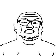 closed_mouth ear glasses soyjak stubble variant:unknown // 800x800 // 88.2KB