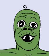baby deformed frog green green_skin hair mustache pepe soyjak subvariant:jacobson variant:a24_slowburn_soyjak // 454x520 // 20.0KB