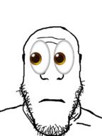 emoticon eyes looking_to_the_right meta:tagme subvariant:neutralplier variant:markiplier_soyjak // 600x800 // 1.8MB