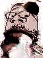 baby clothes glasses glitch hat lowquality mustache propeller_hat scary small_eyes soyjak stubble variant:gapejak // 93x125 // 8.3KB