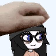 animated clothes female glasses hair pat smile variant:soytan // 112x112 // 25.6KB