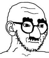 angry ear frown glasses meta:tagme mustache_glasses variant:soyak // 632x756 // 16.1KB
