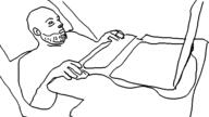 arm bed ear hand laptop open_mouth soyjak stubble variant:unknown // 600x337 // 4.9KB