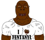 black_skin fentanyl george_floyd i_heart jaundice nigger red_eyes series:saint_floyd shieet shitskin subvariant:muscular_bernd variant:bernd white_shirt yellow_sclera // 2200x1963 // 157.6KB