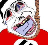 ack bloodshot_eyes distorted jartycuck liquify_tool rope skinwalker sloptran subvariant:chudjak_front suicide variant:chudjak // 768x719 // 378.3KB