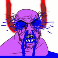 4soyjaks angry animated arm blood bone clenched_teeth fume glasses gore gun mustache nosebleed open_mouth purple_skin red schizo shotgun skeleton skull smoke soyjak stubble subvariant:feralrage variant:a24_slowburn_soyjak variant:feraljak variant:soyak vein wrinkles // 1000x1000 // 5.6MB