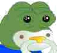 amphibian baby binky clothes frog green_skin meta:not_oc nas:pepe pacifier pepe_the_frog small_eyes // 94x86 // 12.0KB