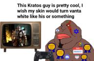 goat_fucker god_of_war islam kratos playstation sandnigger shitskin variant:meximutt warrior-z_(user) // 811x532 // 278.9KB