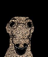 animal dog glasses open_mouth skull soyjak variant:dogjak whisker // 684x806 // 465.3KB