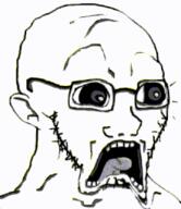 animated bald distorted ext=gif glasses open_mouth scared stubble subvariant:doctos variant:soyak // 220x255 // 195.6KB
