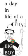 angry arm big_boy candy chud closed_mouth clothes ear glasses hair hand holding_lollipop holding_object licking lollipop pointing soyjak subvariant:chudjak_front text tiktok tongue tshirt variant:chudjak vlog // 544x1088 // 51.5KB