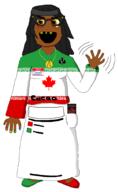 atheism atheistcuck brown_eyes brown_skin bwc_only canada female flag:canada flag:iran glasses hair hand iran leaf necklace nigger open_mouth rainbow_nails richard_dawkins rotten_teeth sandnigger shitskin spade trans_rights variant:soytan victorio vio waving yellow_sclera yellow_teeth // 1260x2048 // 372.7KB