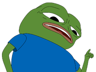 amphibian animal blue_shirt clothes frog green_skin lips nas nas:pepe open_mouth pepe pepe_the_frog pointing subnas:apu teeth transparent_background // 1080x817 // 48.8KB