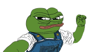 amphibian animal closed_mouth clothes fist frog green_skin hand lips looking_at_you nas nas:pepe overalls pepe pepe_the_frog subnas:apu transparent_background white_shirt // 1200x675 // 503.8KB