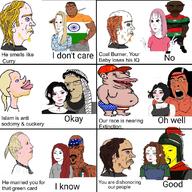 amerimutt arab beard black_skin blond brown_skin china daddy's_girl hair indian mexico multiple_soyjaks muslims nord soyjak stubble subvariant:nucob subvariant:perceptive_chud subvariant:unbotheredchud variant:chudjak variant:cobson variant:wojak white_skin wifejak // 1080x1080 // 415.8KB